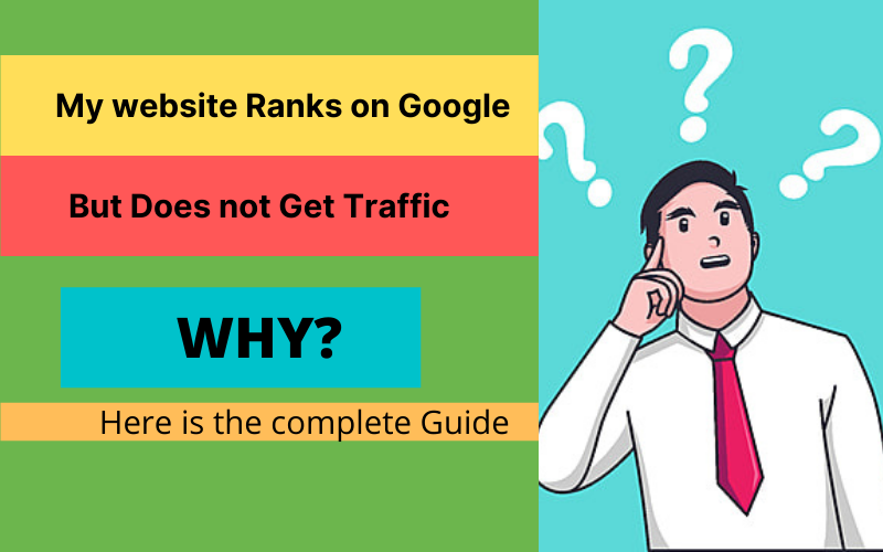 My website Ranks on Google but does not get traffic